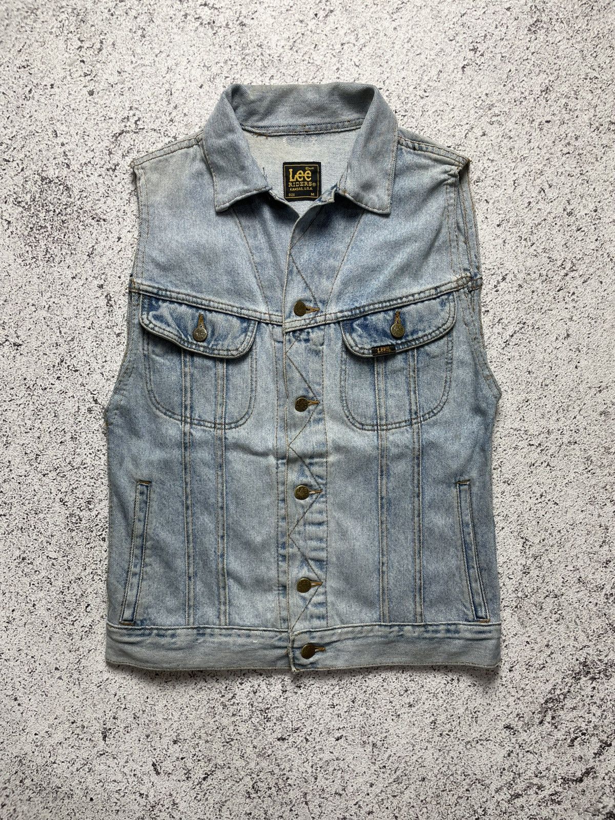 Lee Lee Riders 80s denim vest vintage denim Size US S / EU 44-46 / 1 - 1 Thumbnail