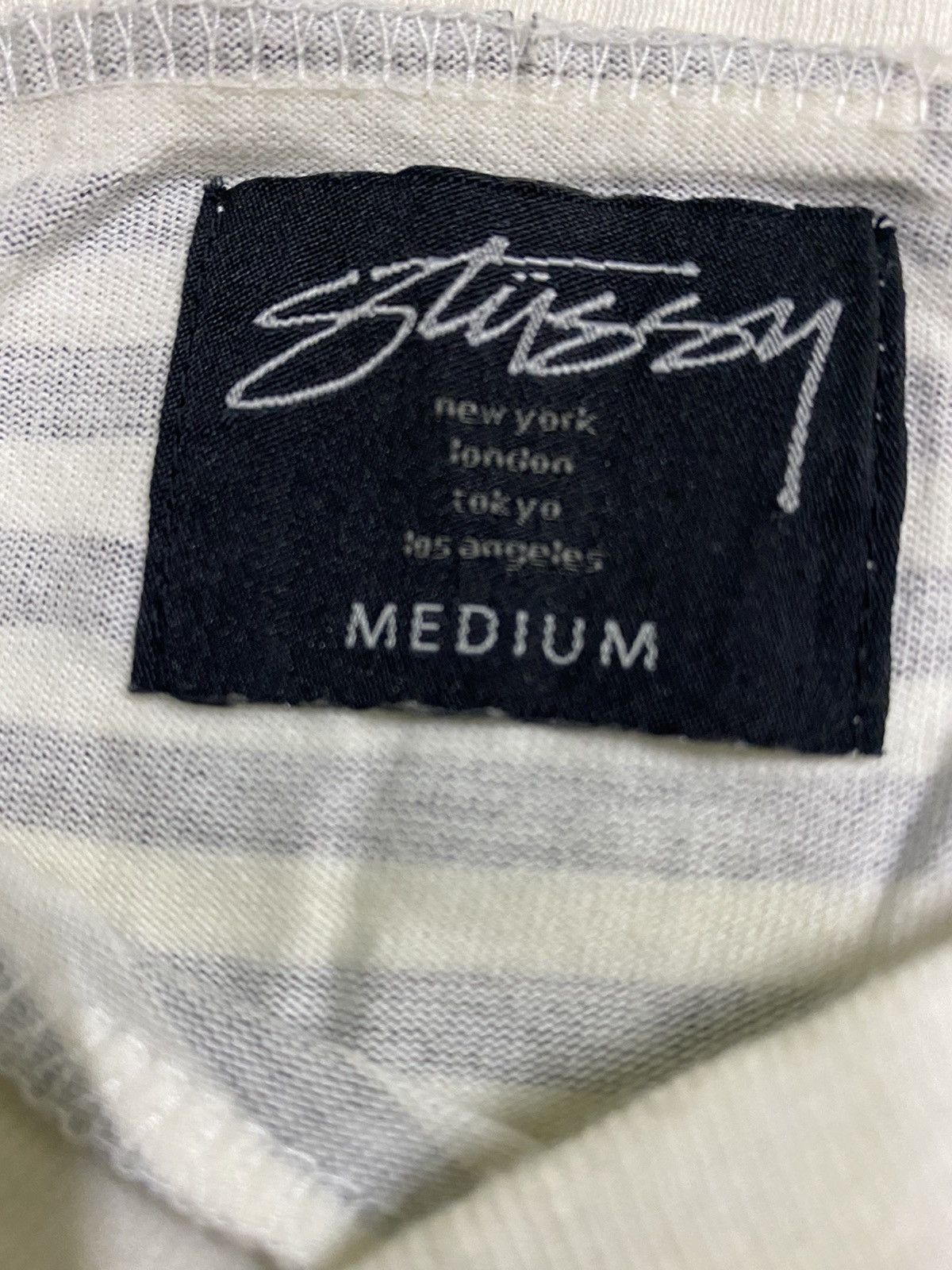 Stussy 💥 Stussy Monogram Stripe Shirt Size S / US 4 / IT 40 - 6 Thumbnail