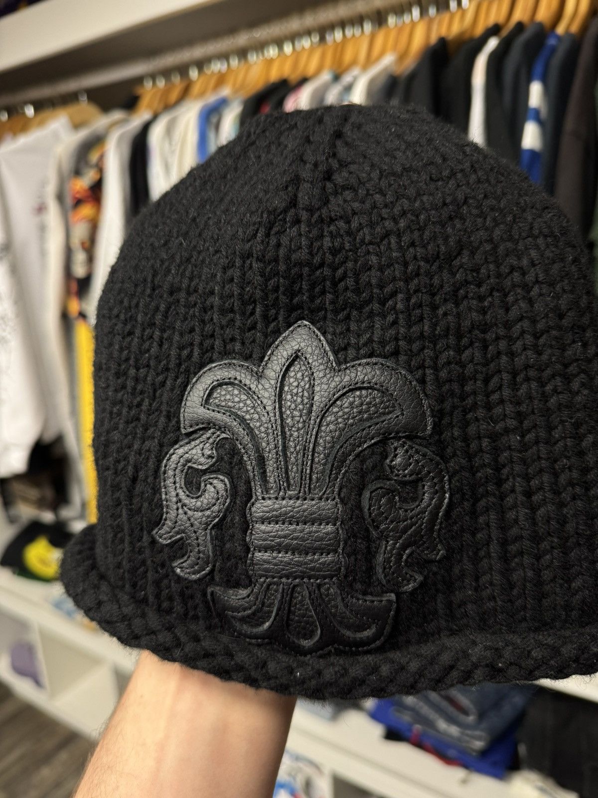 Chrome Hearts Chrome Hearts ‘Le Fleur’ Knit Beanie Size ONE SIZE - 3 Thumbnail
