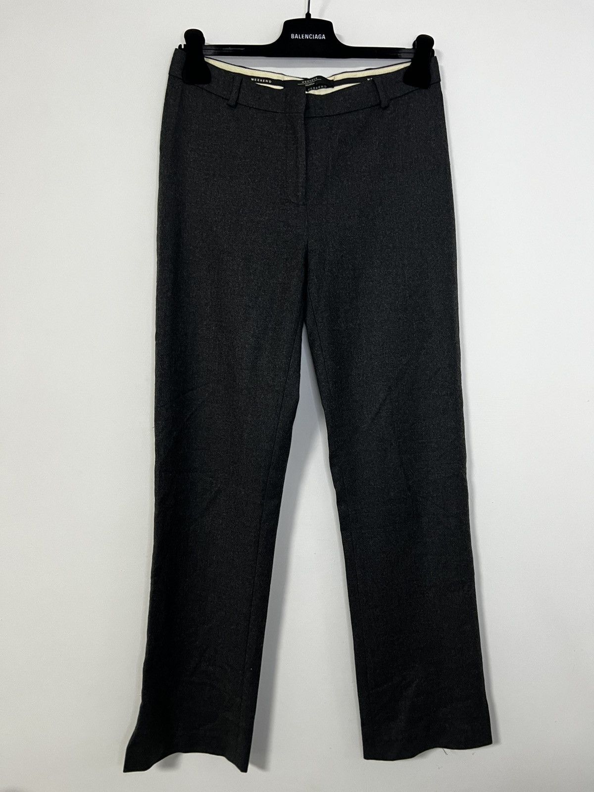 Weekend Max Mara Max mara weekend wool trousers grey M Size 28" / US 6 / IT 42 - 1 Thumbnail