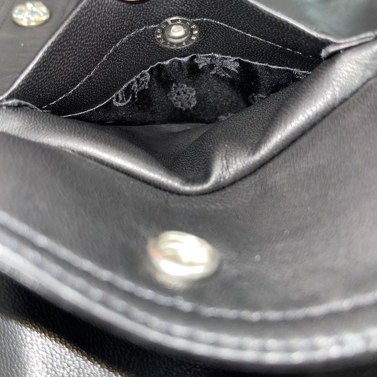 Chrome Hearts Chrome Hearts Black Leather Button Jacket Size US S / EU 44-46 / 1 - 11 Thumbnail