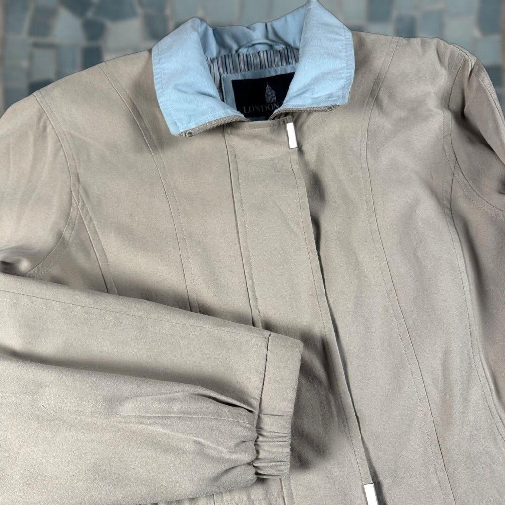 London Fog VINTAGE London Fog Coat Women's S Lined Full Zip Snap Synch Waist Faux Suede Coat Size S / US 4 / IT 40 - 1 Thumbnail