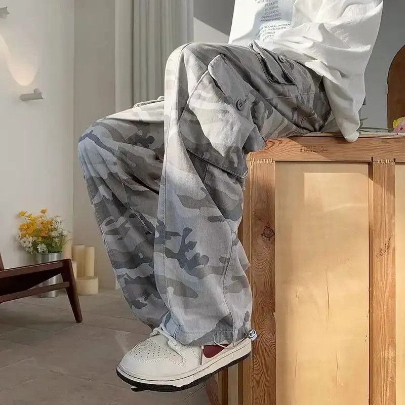 Japanese Brand Retro loose high street hip-hop camouflage jeans Size US 32 / EU 48 - 2 Thumbnail