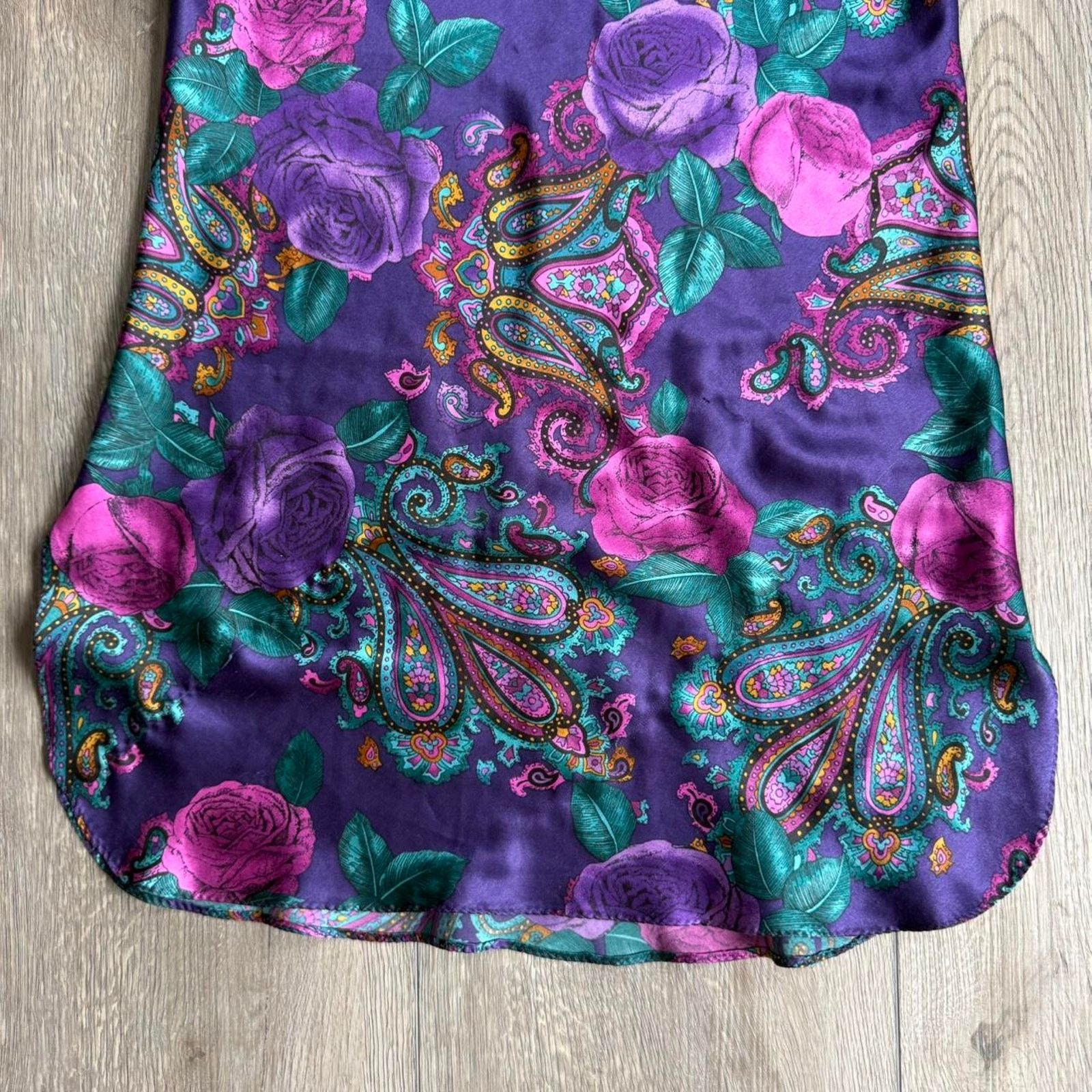 Other Vintage Women’s Boho Floral Paisley Top Size M / US 6-8 / IT 42-44 - 3 Thumbnail