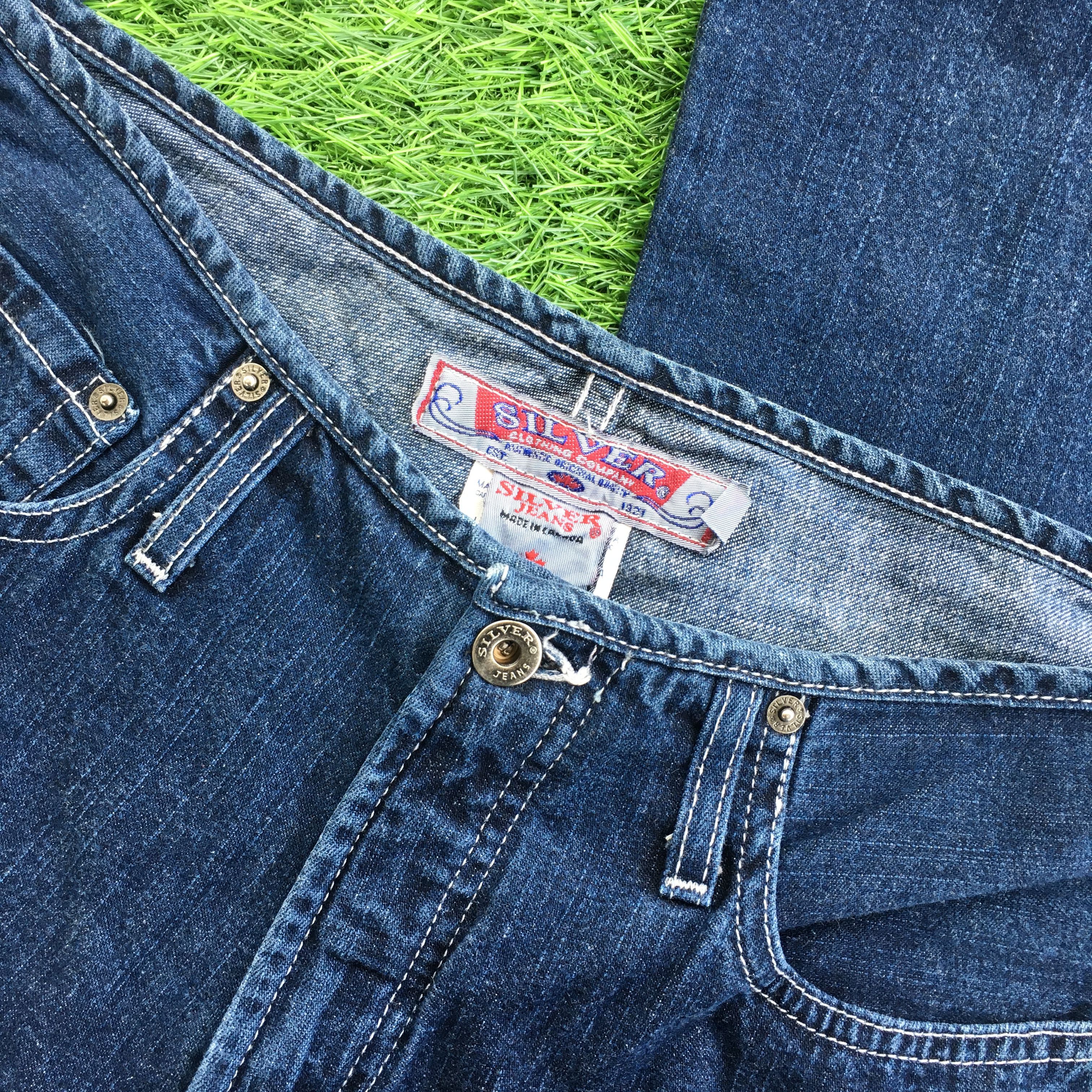 Designer × Silver Jeans Co. Silver Jeans No Waist Flare Jeans D-932 Size 30" / US 8 / IT 44 - 5 Thumbnail