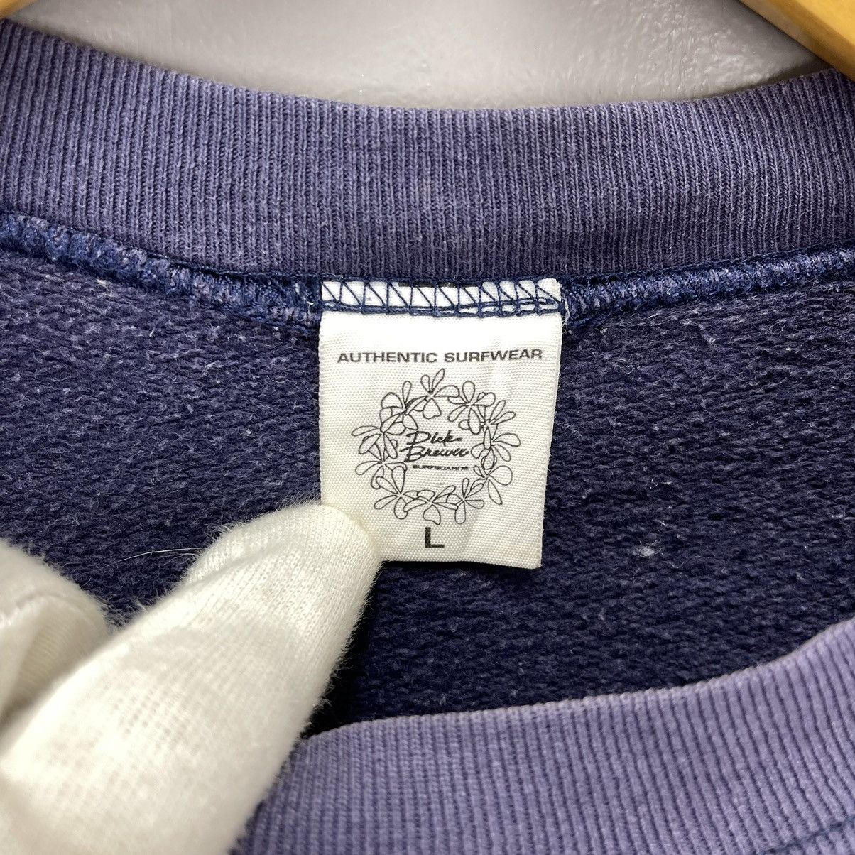 Vintage 90s Vintage DICK BREWER Crew Neck Sweatshirt #1416/AW Size US L / EU 52-54 / 3 - 11 Thumbnail