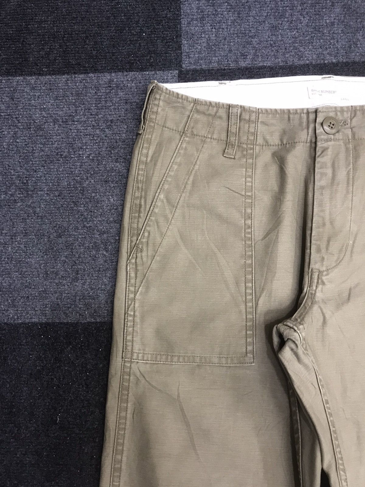 Japanese Brand BACK NUMBER Japan Slim Military Fatigue Baker Pant Size US 32 / EU 48 - 5 Thumbnail