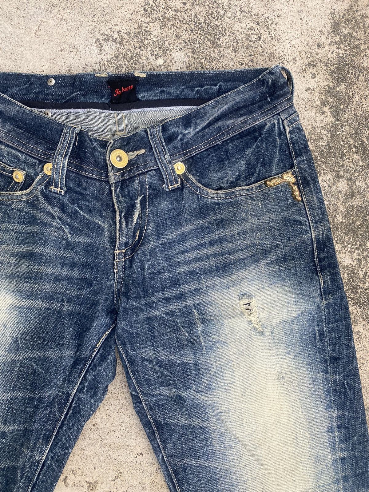 If Six Was Nine × JACKROSE Flare Jeans Jackrose Distressed Clawmark Bootcut Size US 30 / EU 46 - 9 Thumbnail