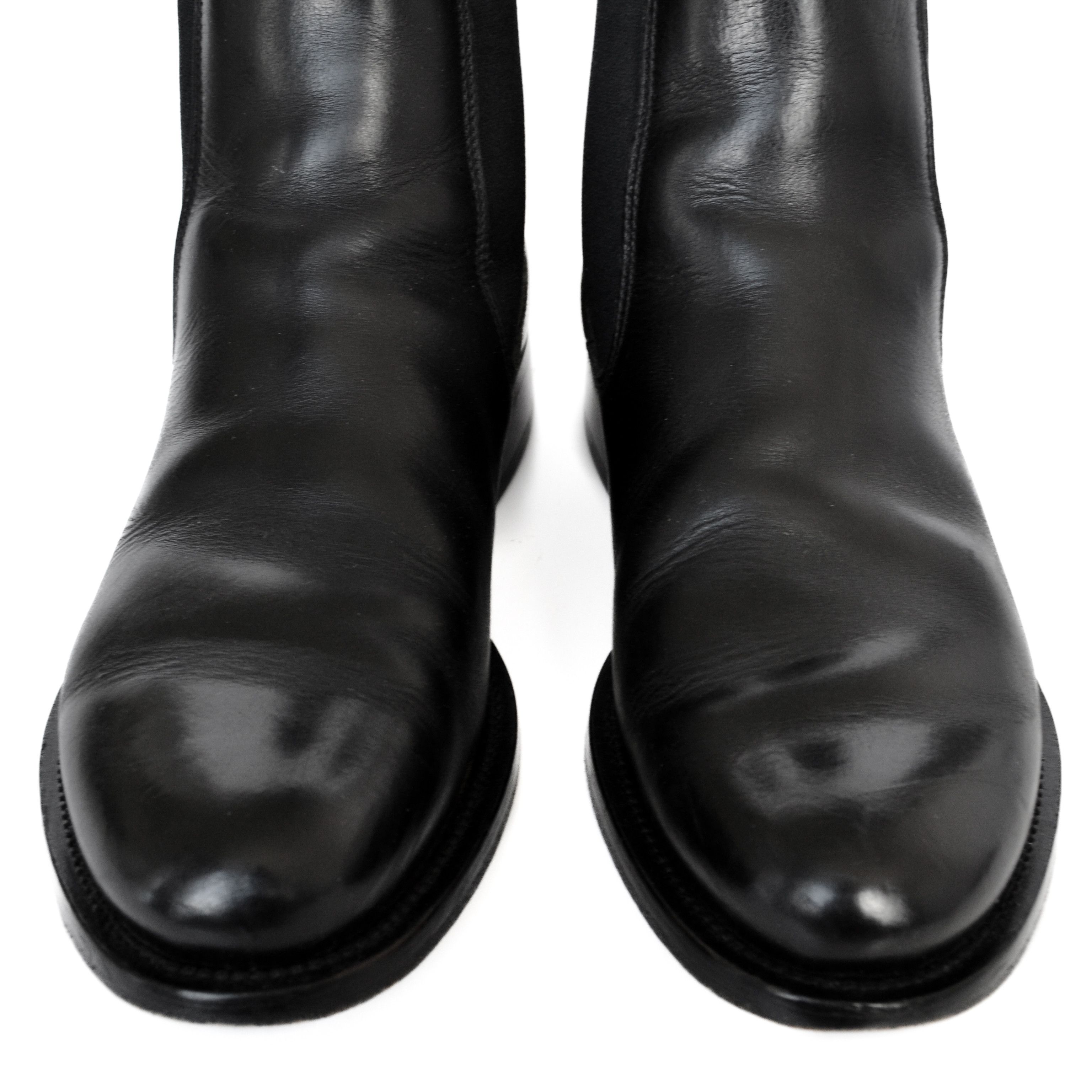 Miu Miu MIU MIU Boots Black Leather Chelsea Ankle Vintage PRADA Size US 8 / EU 41 - 12 Thumbnail