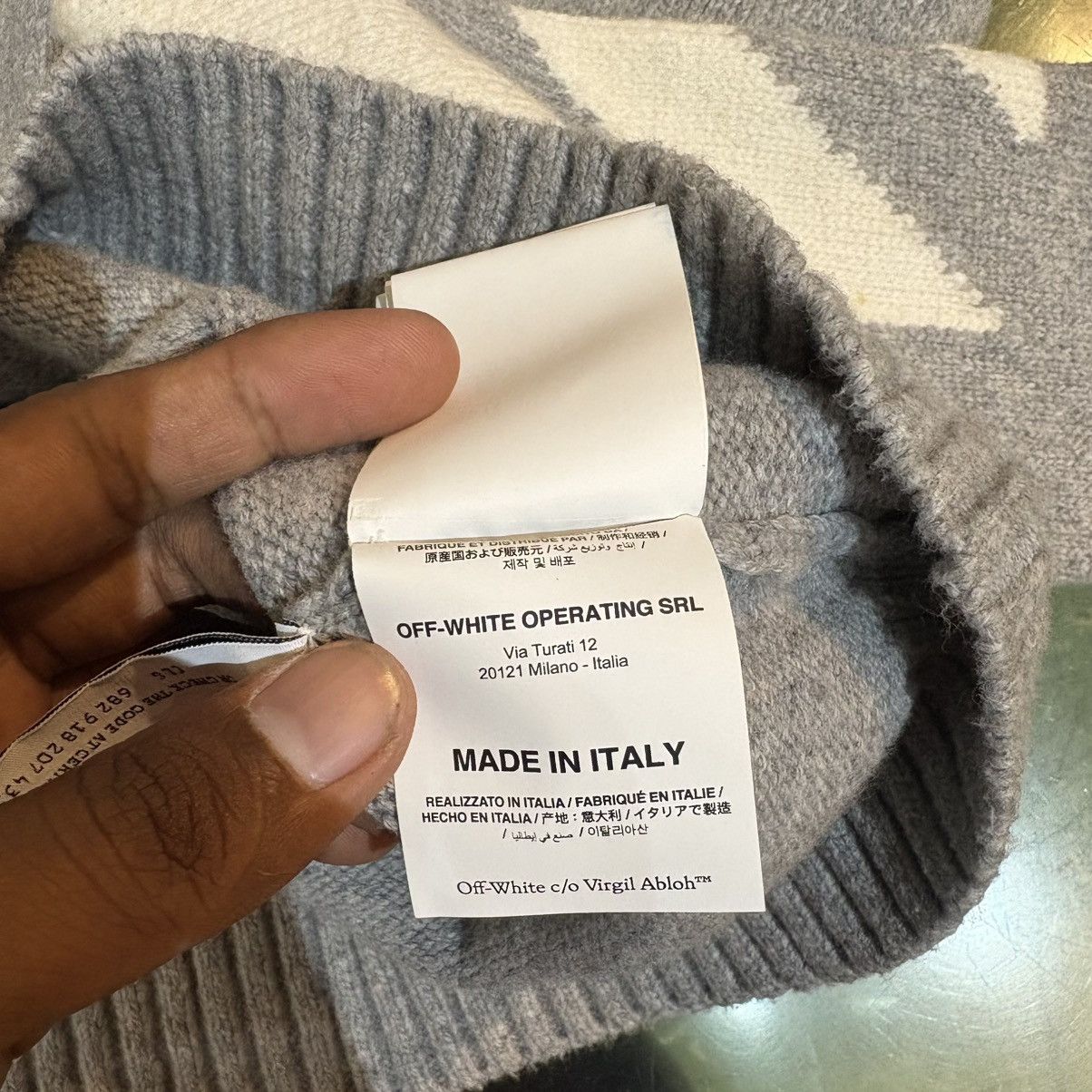 Off-White OFF WHITE LOGO KNITWEAR Size US M / EU 48-50 / 2 - 9 Thumbnail