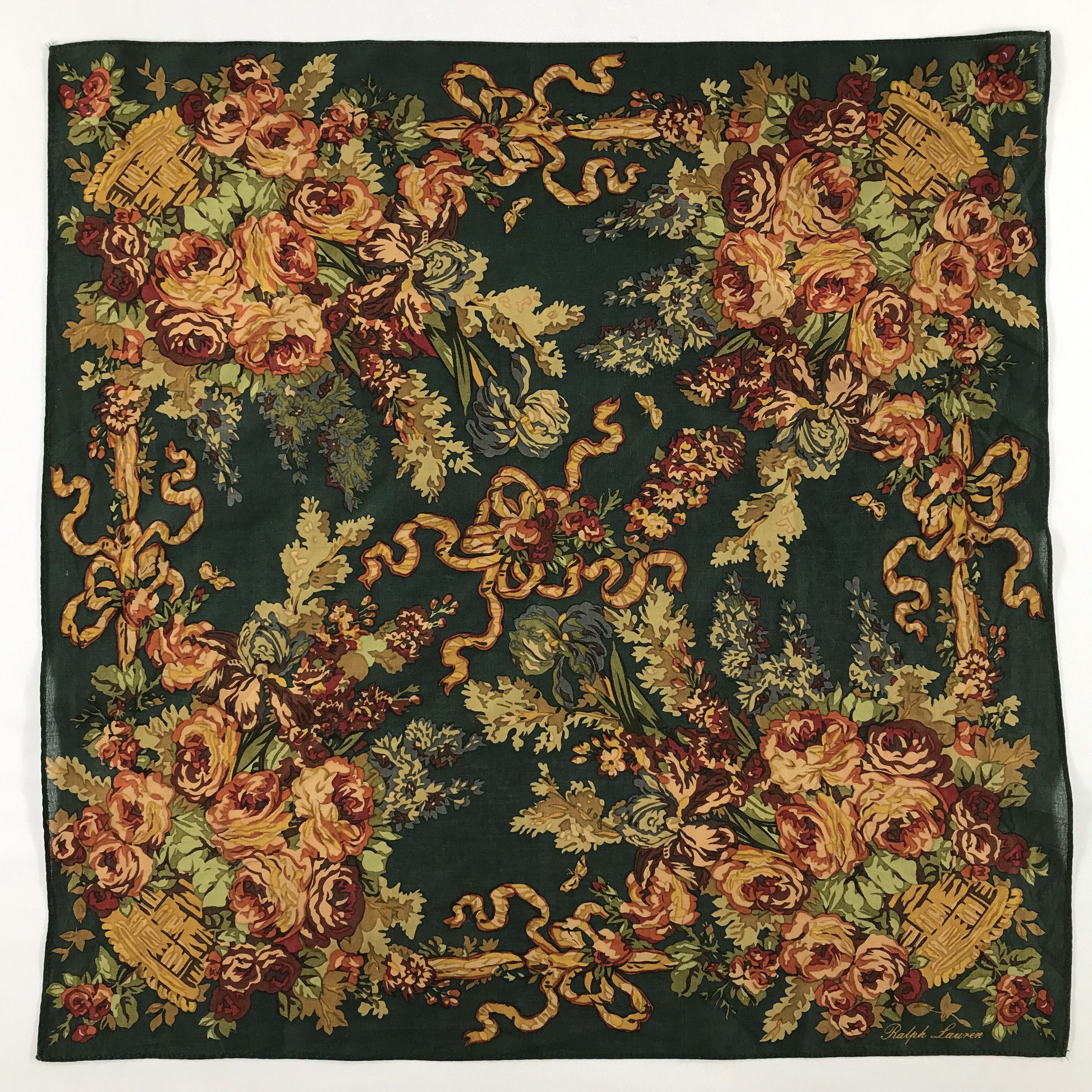 Ralph Lauren × Vintage Ralph Lauren Bandana / Handkerchief / Neckerchief - S2502 Size ONE SIZE - 1 Thumbnail