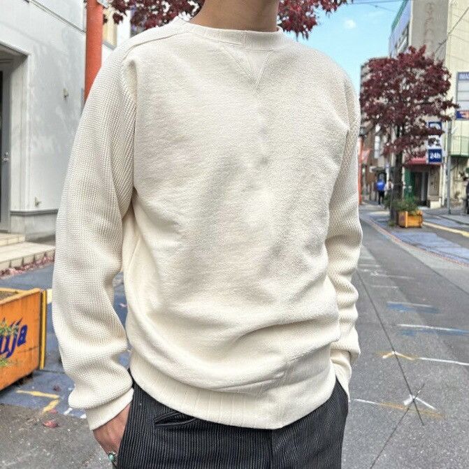 Nigel Cabourn Nigel Cabourn Army Crew Jersey Mix Sweatshirt Size US S / EU 44-46 / 1 - 1 Thumbnail
