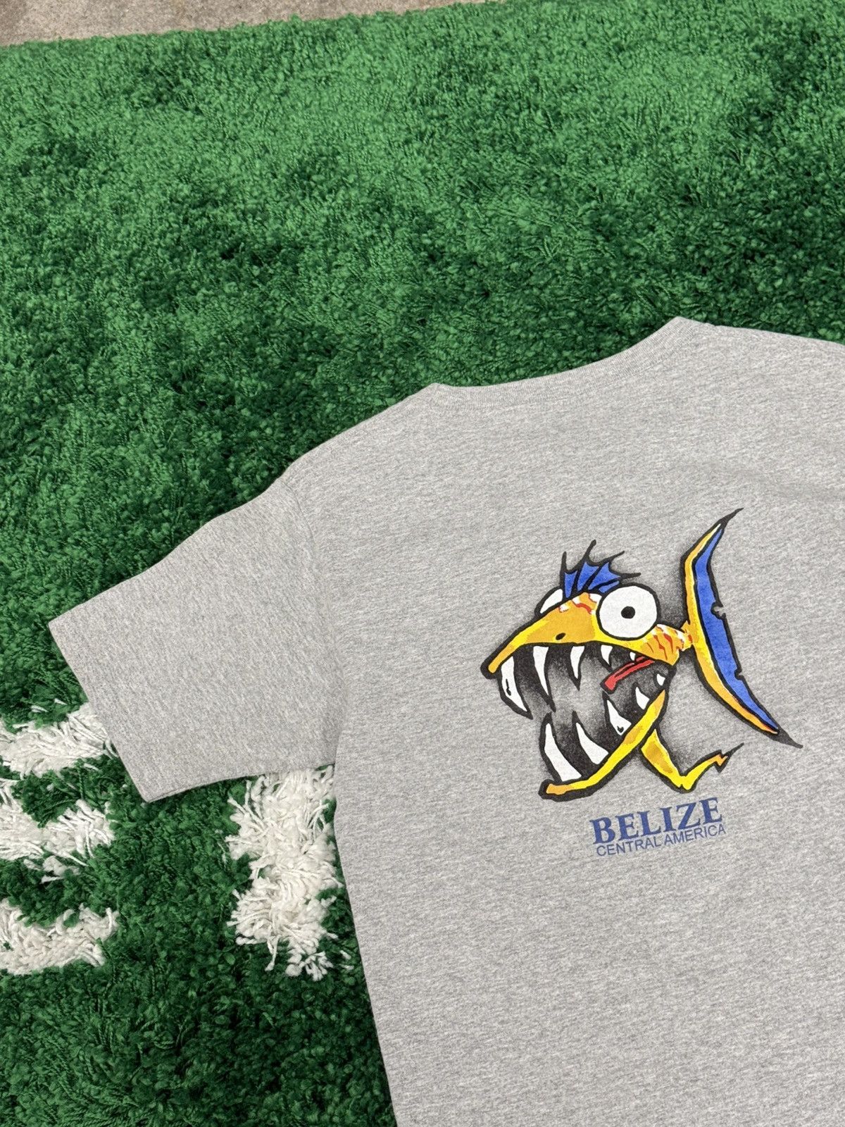 Vintage Rare Vintage 1993 Tee Grey Small Belize Tee Y2K 90s Retro Size US S / EU 44-46 / 1 - 2 Thumbnail