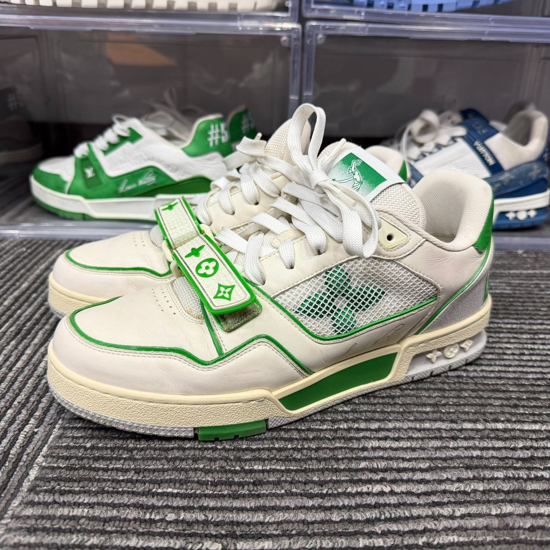 Louis Vuitton Louis Vuitton Training Green Lowtop Sneakers 7 Men Size US 7 / EU 40 - 1 Thumbnail