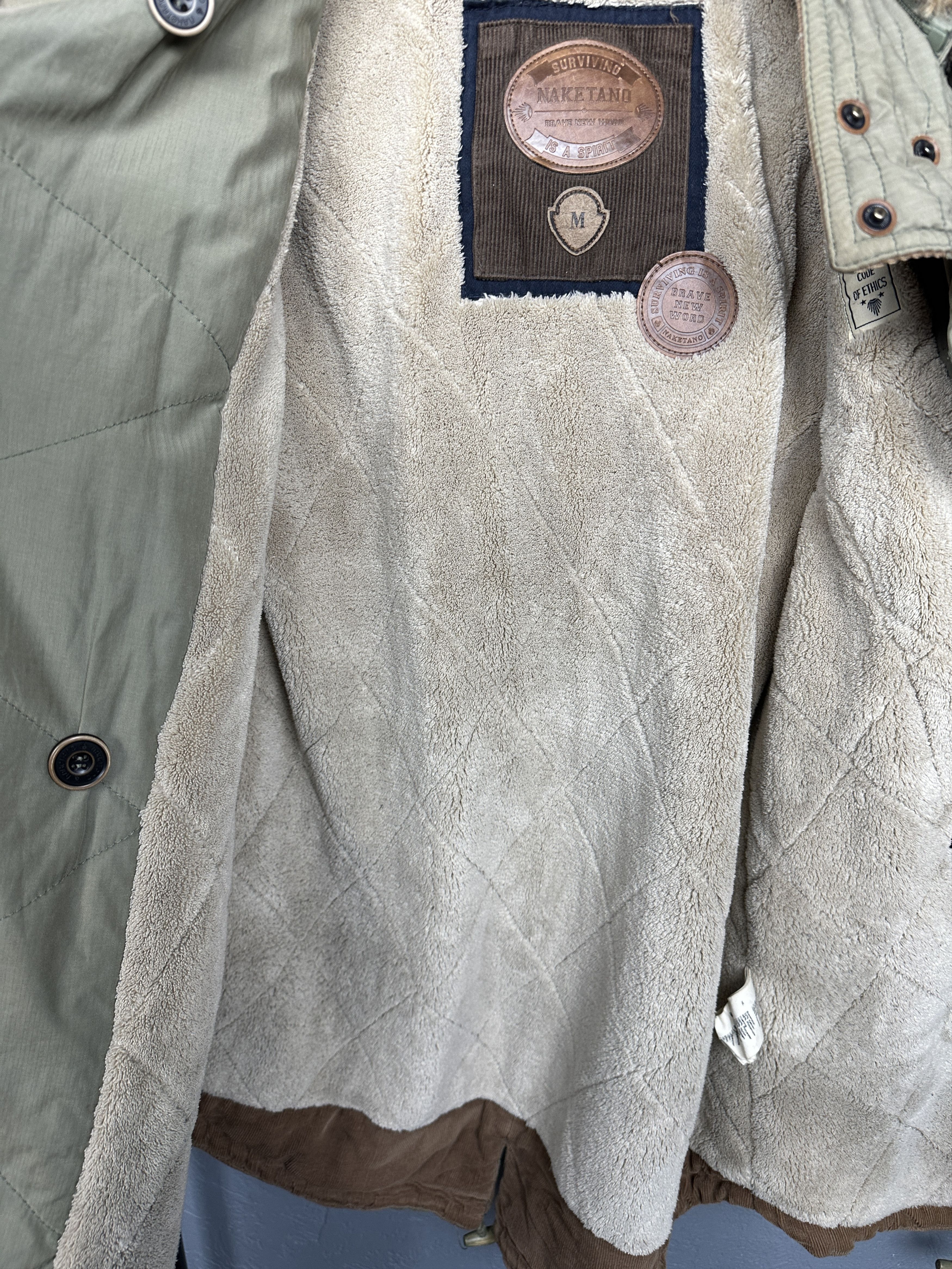 Naketano Naketano Womens Parka Jacket Fur Collar Size M / US 6-8 / IT 42-44 - 5 Thumbnail