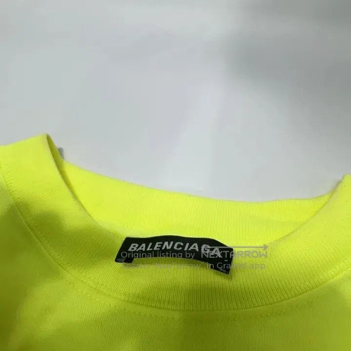Balenciaga Balenciaga Logo Wave Print Short Sleeve T. Size US XXS / EU 40 - 3 Thumbnail