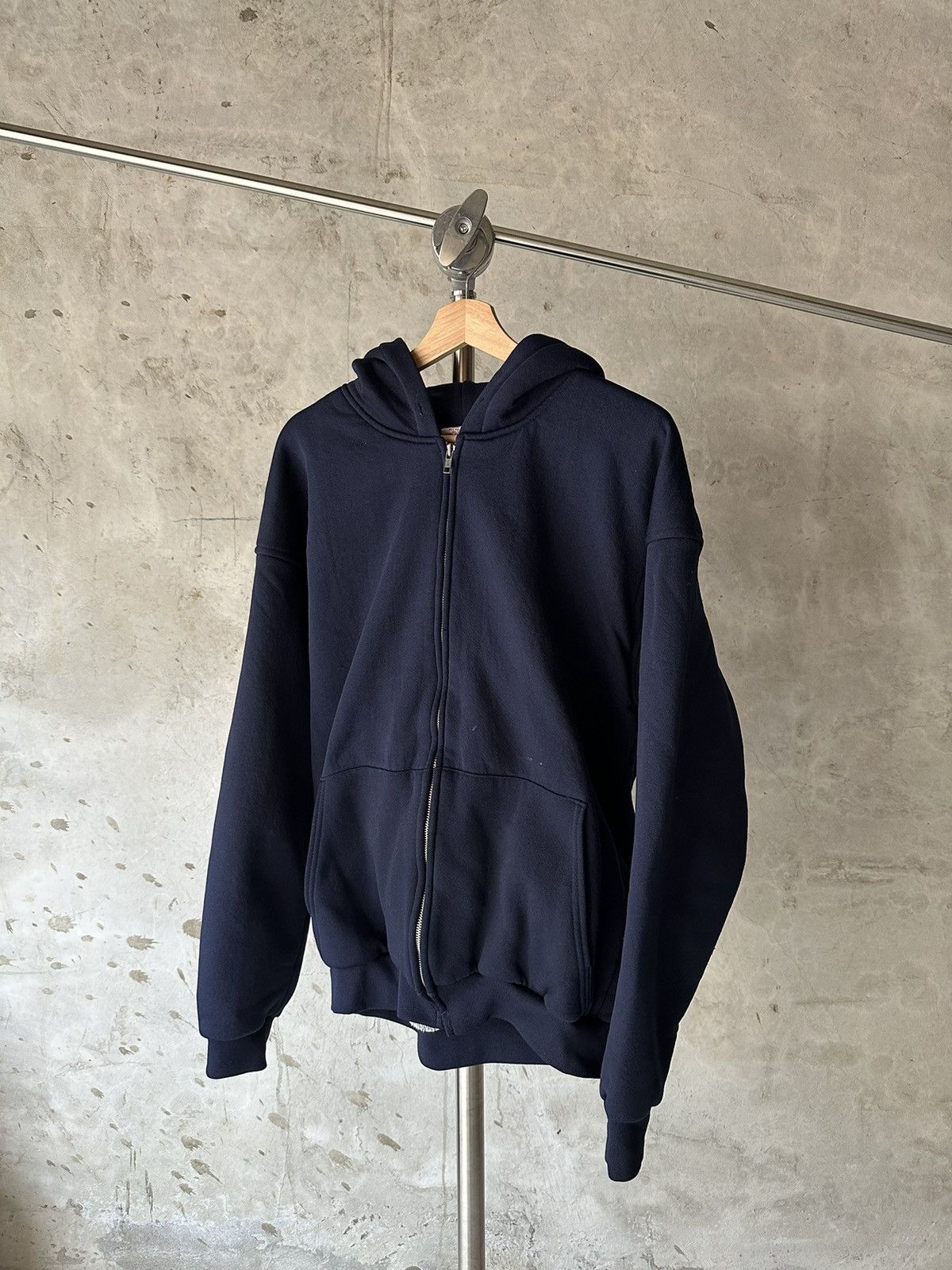 Carhartt Y2K Vintage Navy Blue Blank Zip-up hoodie Size US XL / EU 56 / 4 - 1 Thumbnail