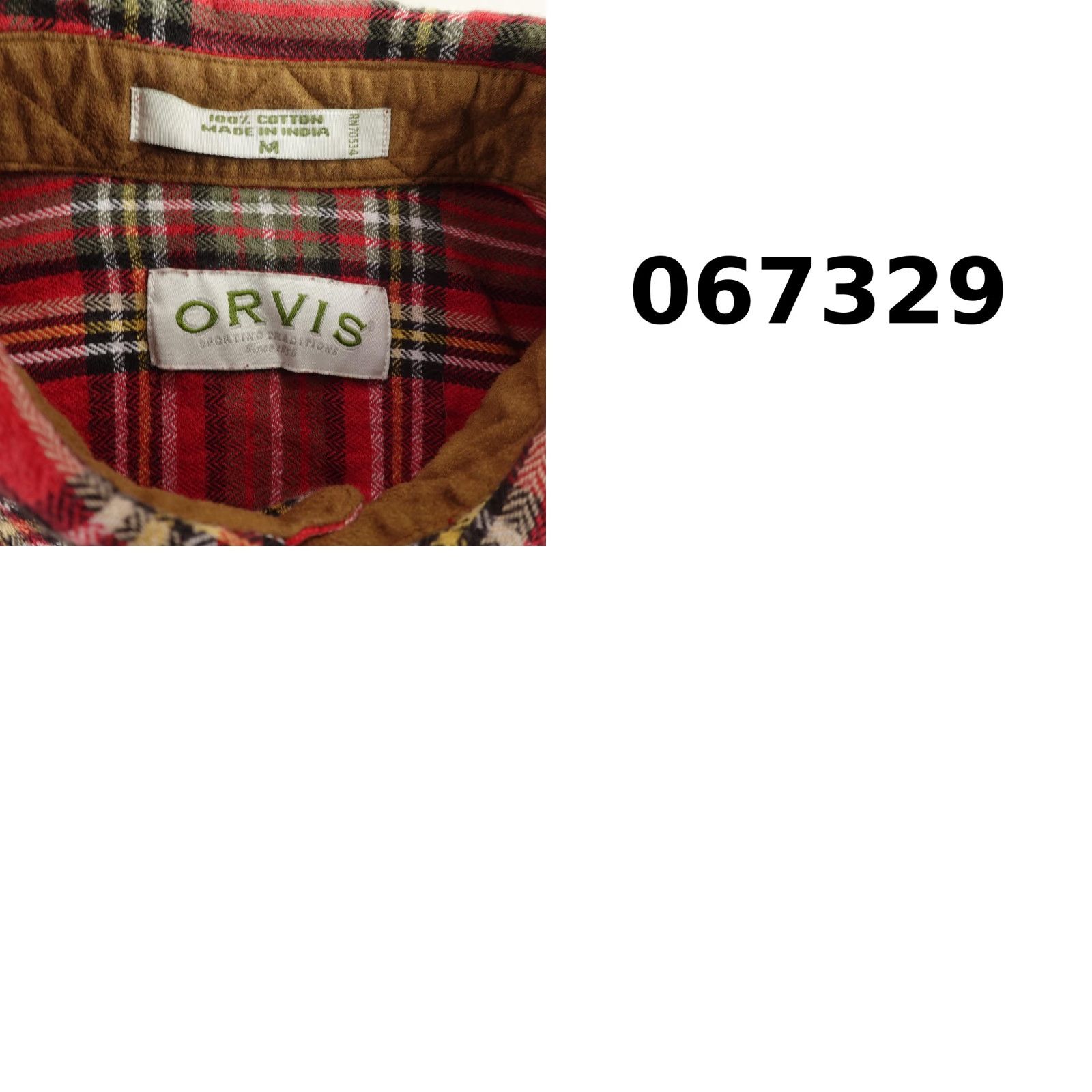 Orvis Orvis Shirt Mens Medium Red Plaid Flannel Leather Elbow Patch Button Up Outdoors Size US M / EU 48-50 / 2 - 8 Thumbnail