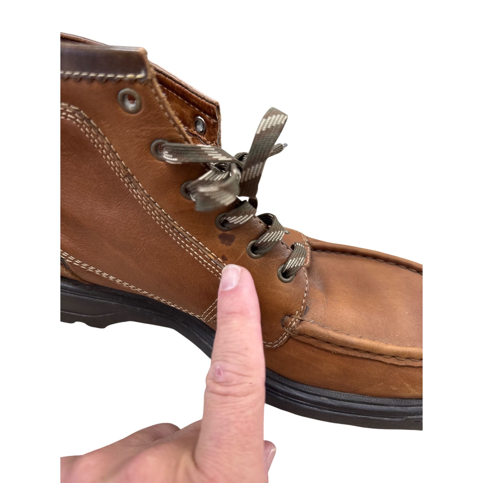 Bass Bass Mens Brown Leather Chukka Ankle Boots 12M SKU 7315 Size US 12 / EU 45 - 3 Thumbnail
