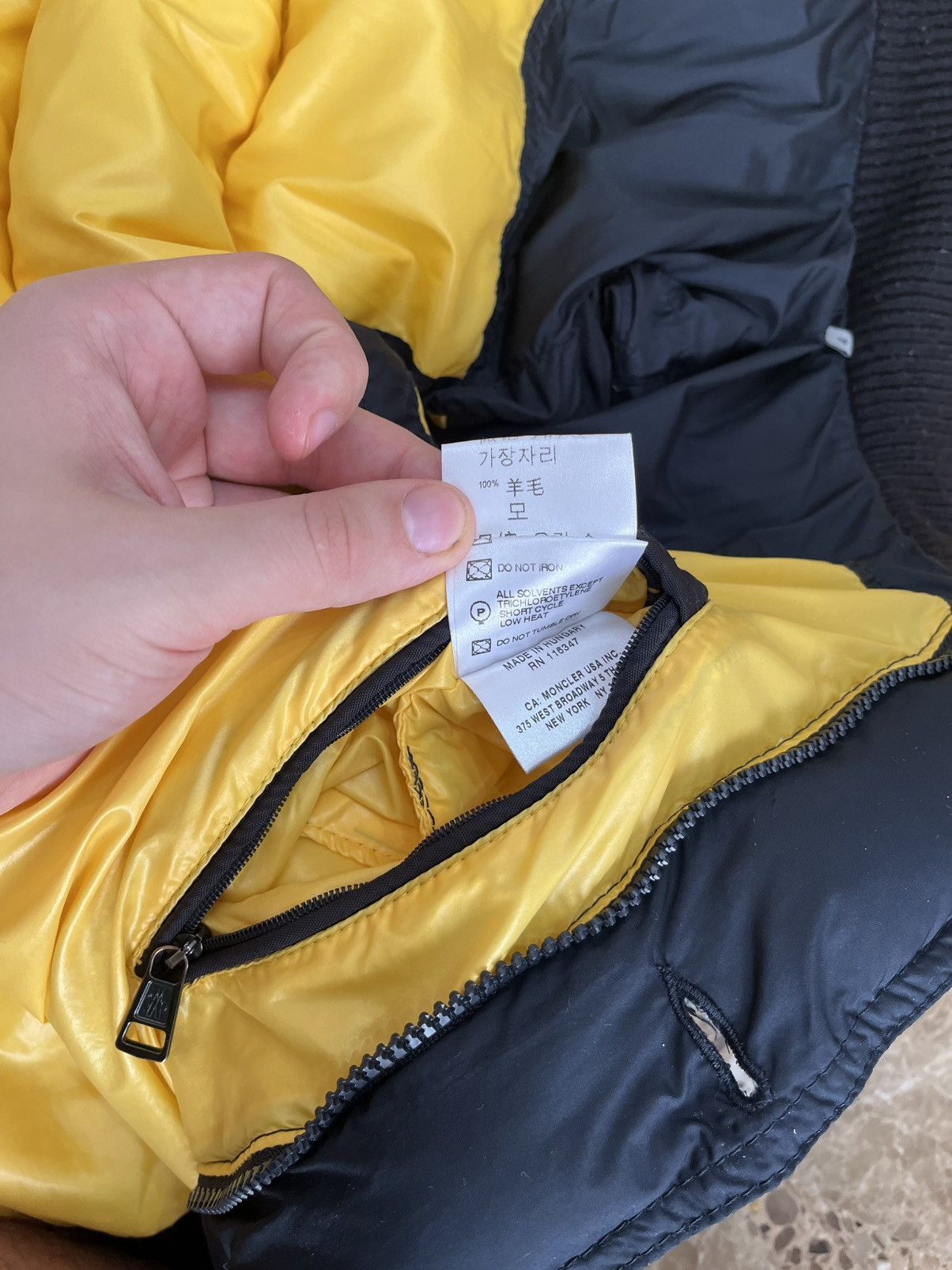 Moncler 👾Moncler Black&Yellow puffer vest Original ✅ Size US L / EU 52-54 / 3 - 20 Thumbnail
