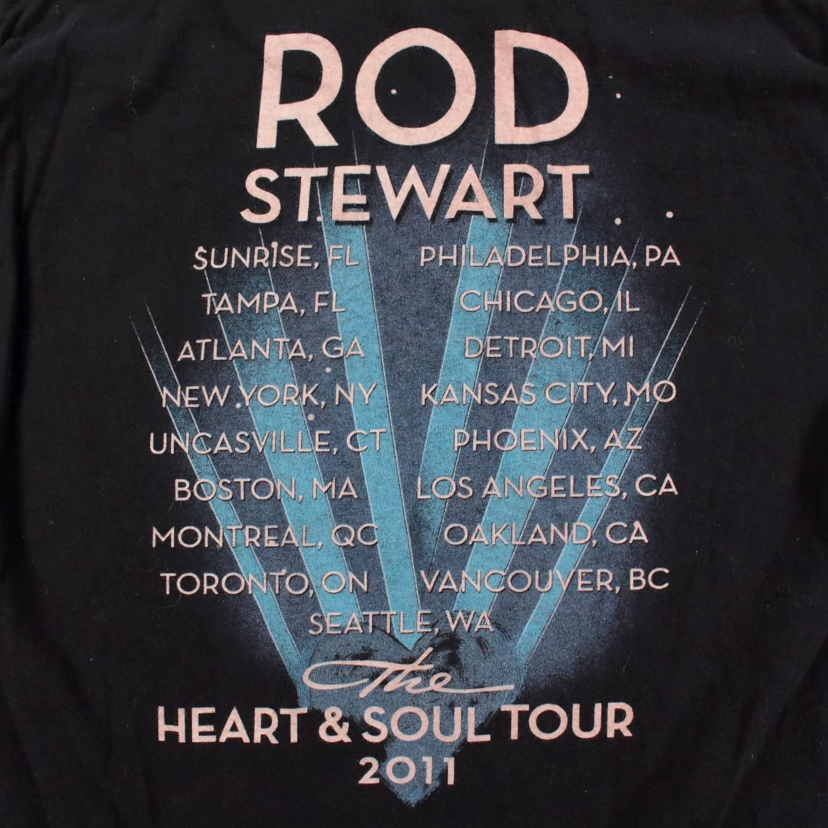 Hanes Rod Stewart The Heart & Soul Tour 2011 T-Shirt MEDIUM Mens Size US M / EU 48-50 / 2 - 5 Thumbnail