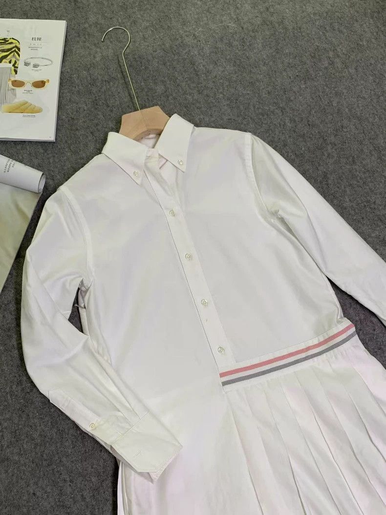 Thom Browne Thom Browne size0 A Oxford skirt shirt Size ONE SIZE - 2 Thumbnail