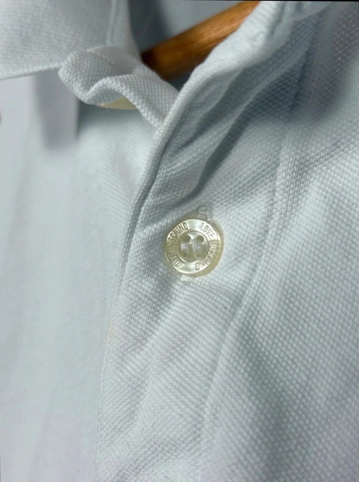 Love Moschino Love Moschino Polo Shirt White Metal Logo Size US XL / EU 56 / 4 - 3 Thumbnail