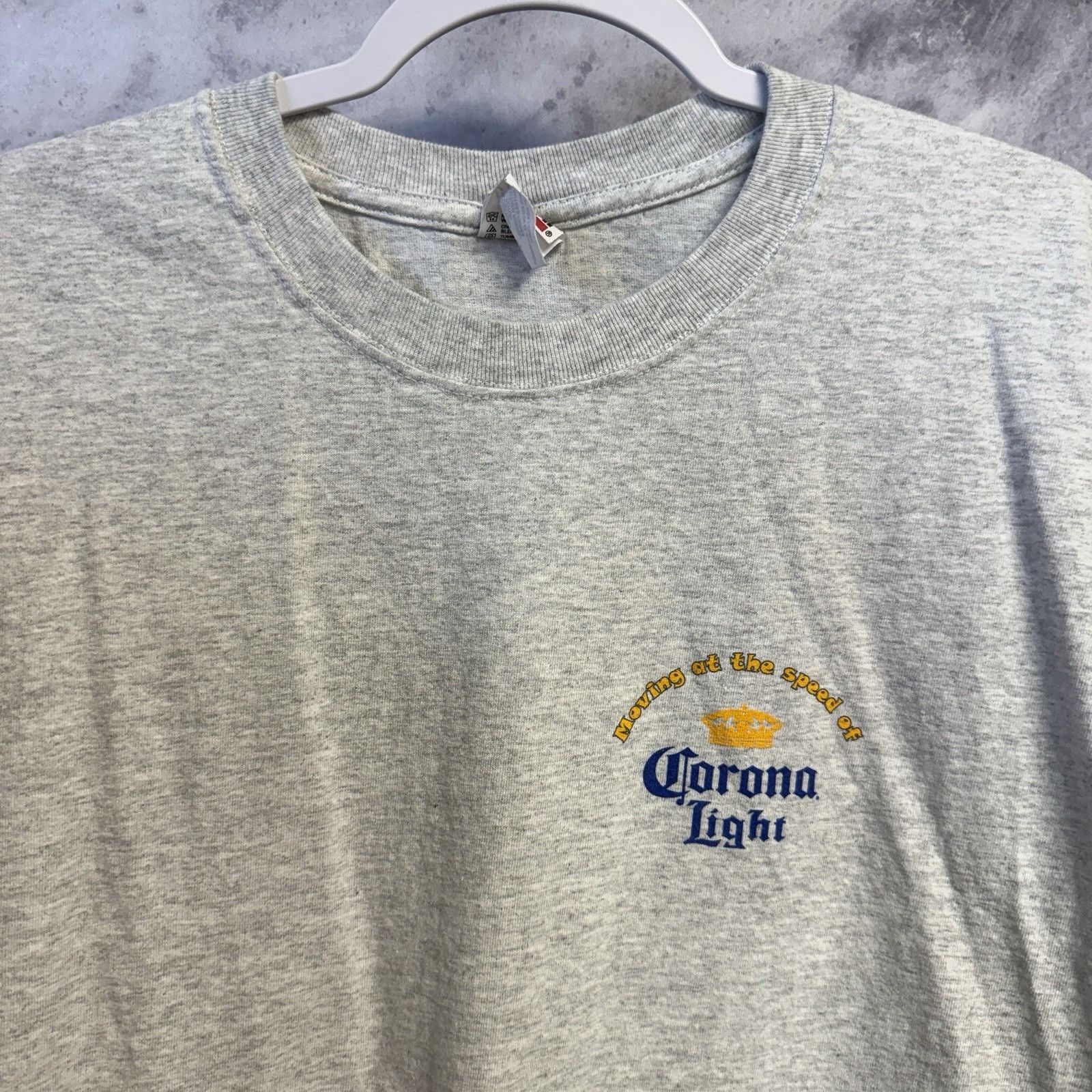 Vintage Vintage Corona Light T Shirt Mens XL Heather Gray Short Slee Size US XL / EU 56 / 4 - 4 Thumbnail
