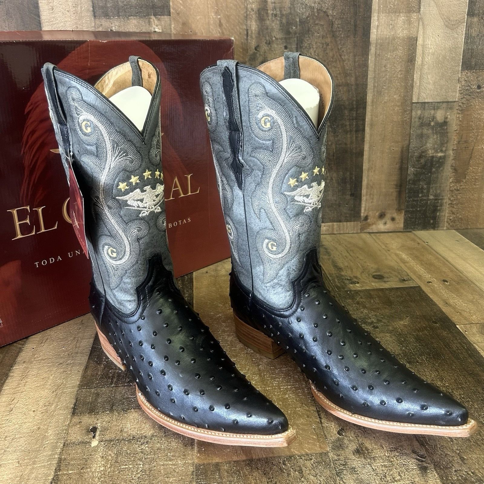 Cowboy Equipment × Vintage Cowtown Boots Black Teju Lizard 