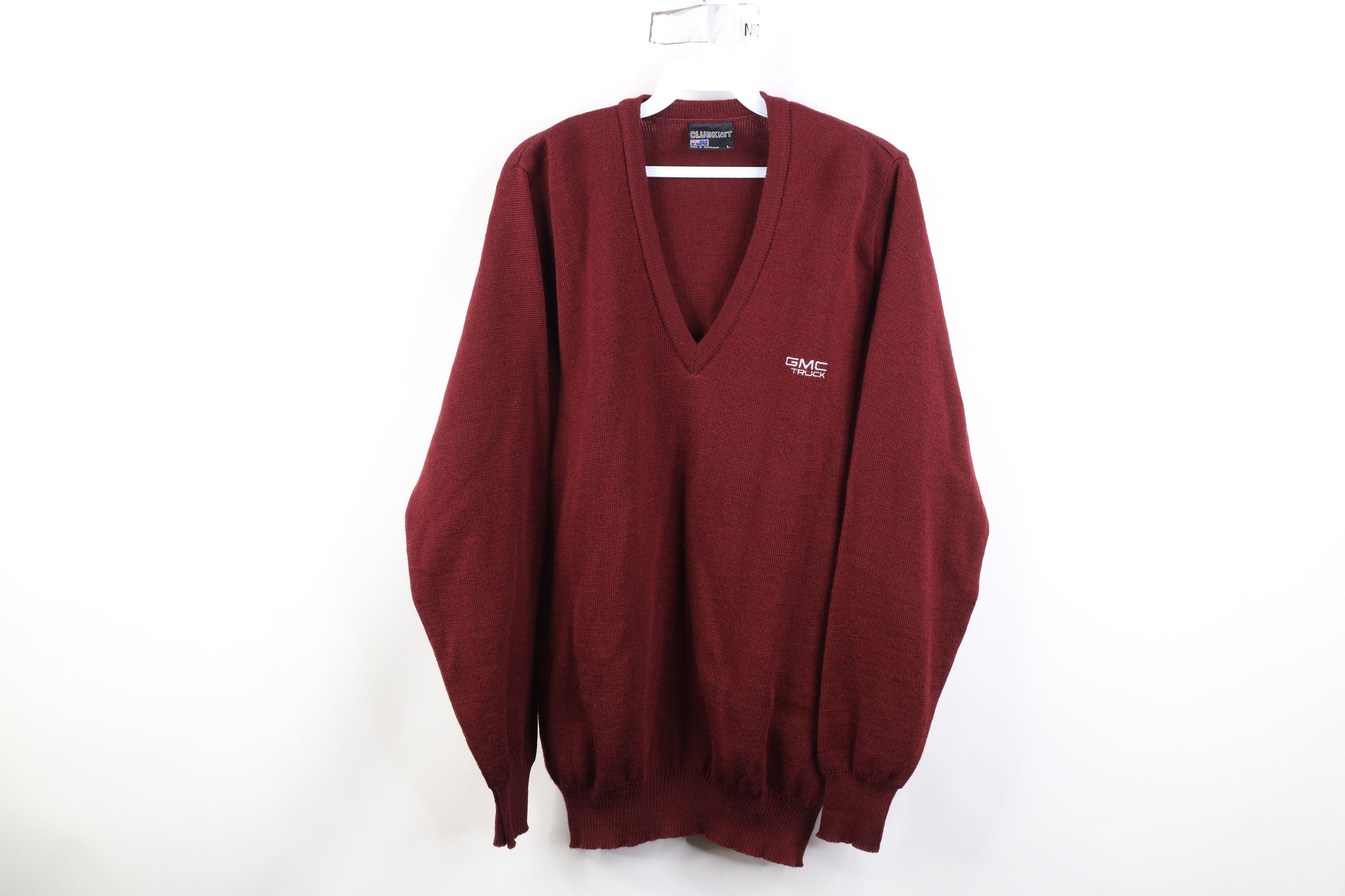 Vintage Vintage 80s 90s General Motors GMC Truck V-Neck Sweater USA Size US L / EU 52-54 / 3 - 1 Thumbnail