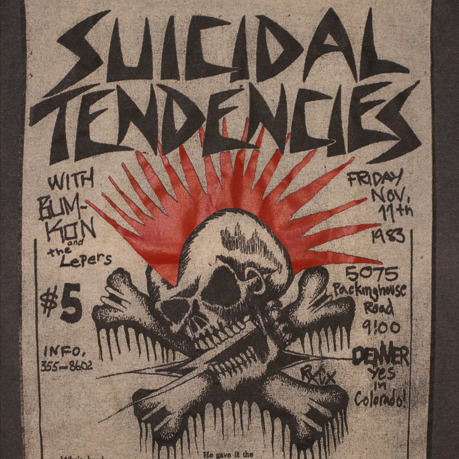 Vintage 1983 Suicidal Tendencies Ringer Tee Size US M / EU 48-50 / 2 - 2 Thumbnail