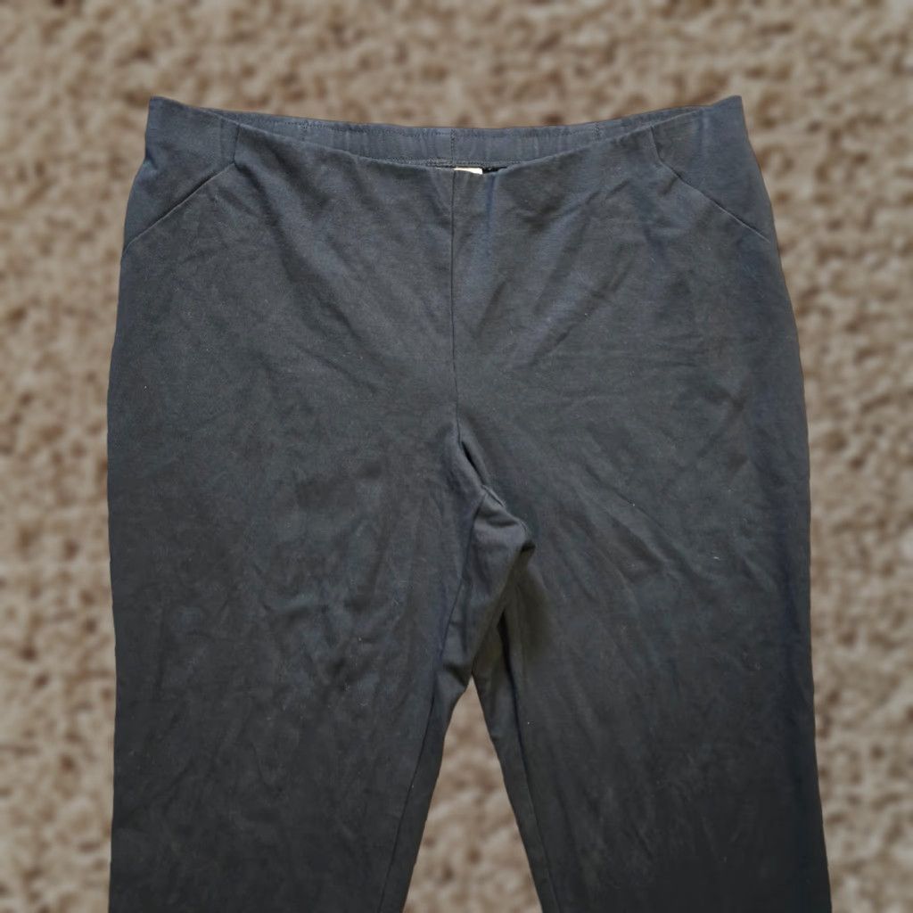 J. Jill J. Jill Pants Womens Large Black Ponte Slim Leg Stretchy Capsule Minimal Pants Size 36" / US 14 / IT 50 - 1 Thumbnail