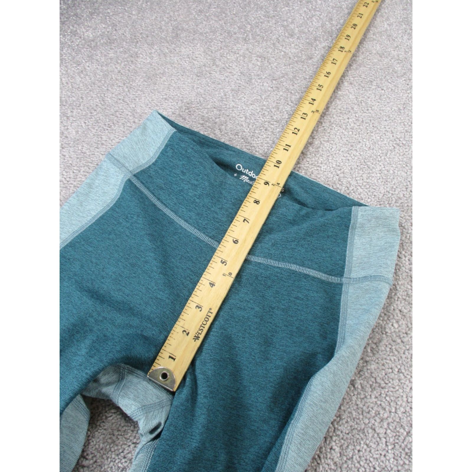 Outdoor Voices Outdoor Voices Leggings Women Small Cropped Colorblock Teal Blue Athleisure Activewear Size 28" / US 6 / IT 42 - 5 Thumbnail
