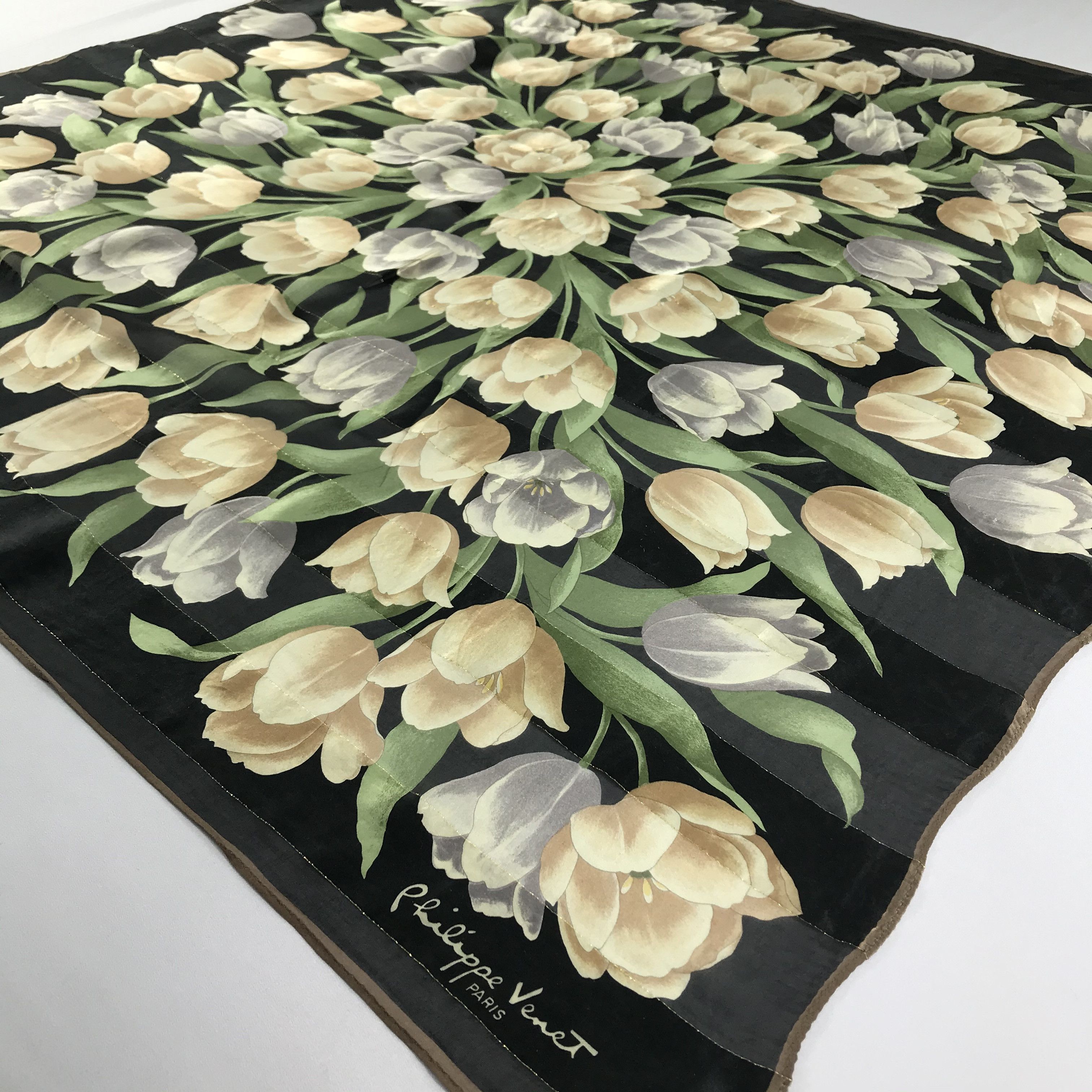 Vintage Vintage Philippe Venet Silk Scarf Size ONE SIZE - 3 Thumbnail
