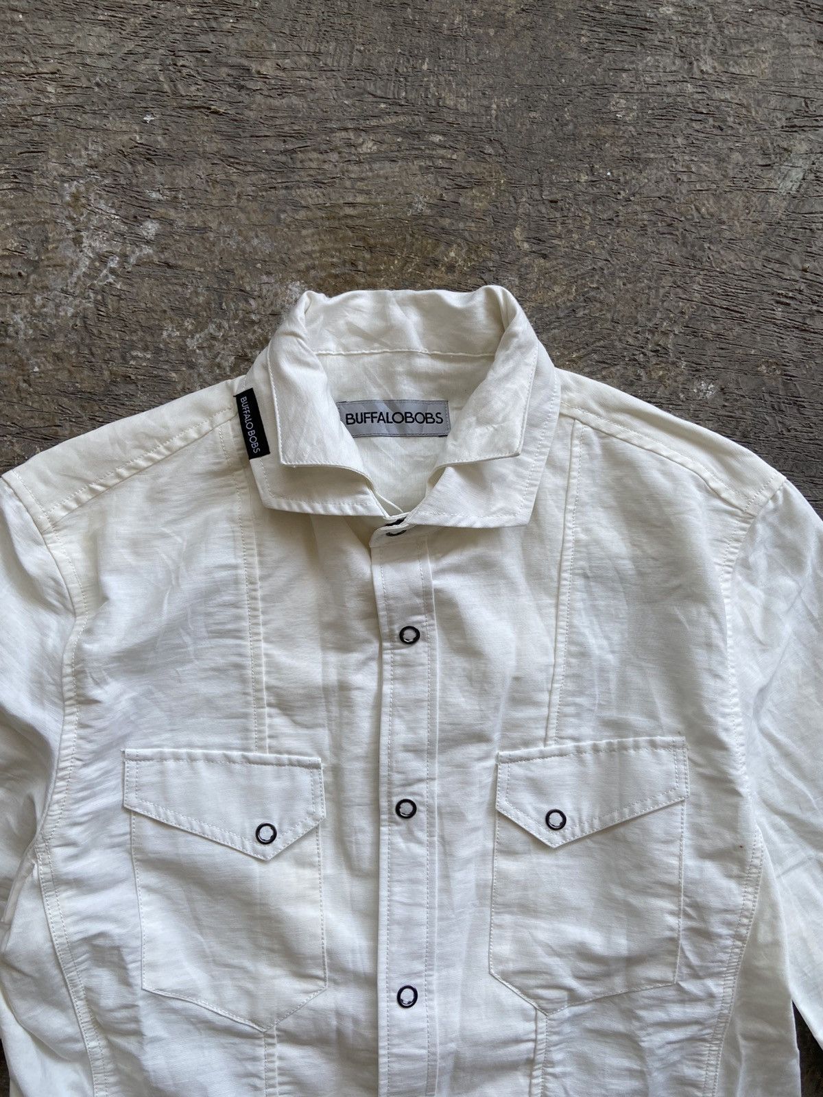 BUFFALO BOBS 2000s Buffalo Bobs - Vkei Style Layered 3/4 Slevee Shirt Size US M / EU 48-50 / 2 - 3 Thumbnail