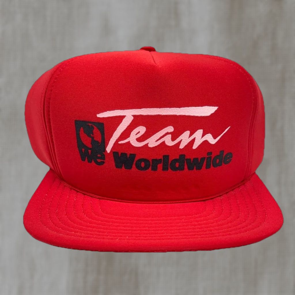 Vintage VINTAGE KENDA Hat Cap Snap Back Trucker Red White Adjustable 80s 90s USA Classic Retro Mens Baseball Style Men Red White Trucking Foam 00s Size ONE SIZE - 1 Thumbnail