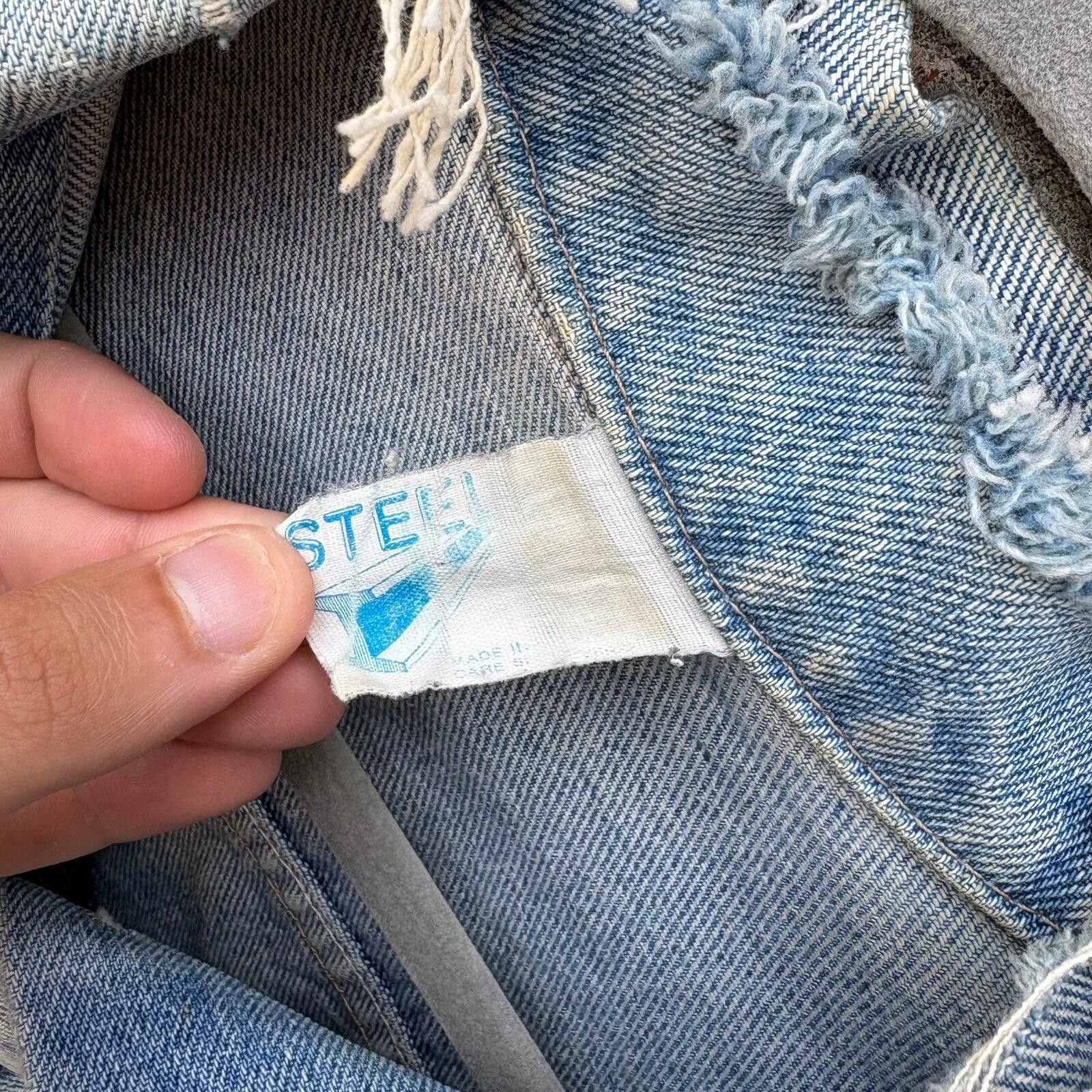 Levi's Vintage 80s denim jacket Size US L / EU 52-54 / 3 - 3 Thumbnail