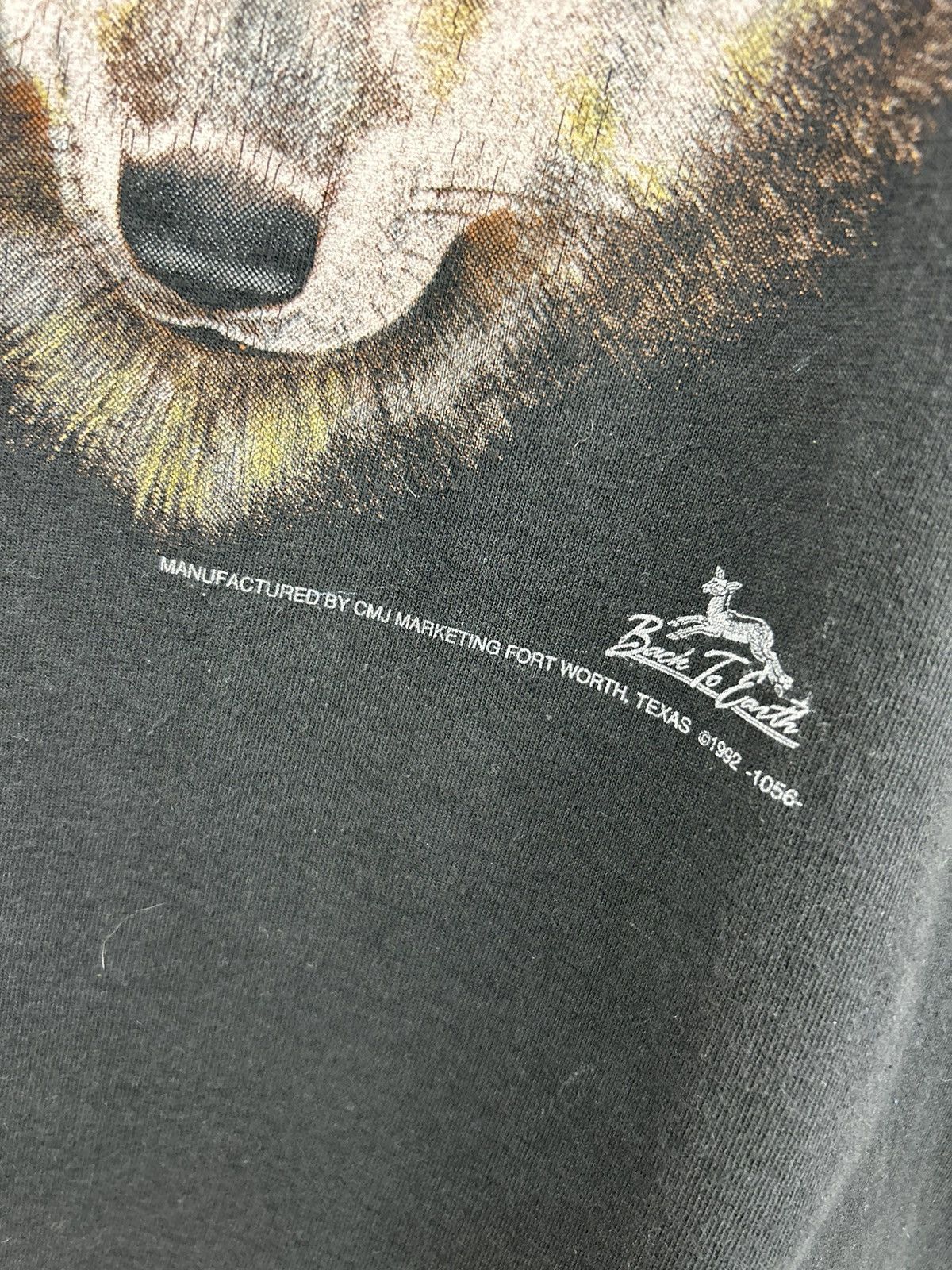 Harley Davidson Vintage 1992 3D Emblem Harley Davidson Wolf Black T shirt Size US L / EU 52-54 / 3 - 11 Thumbnail