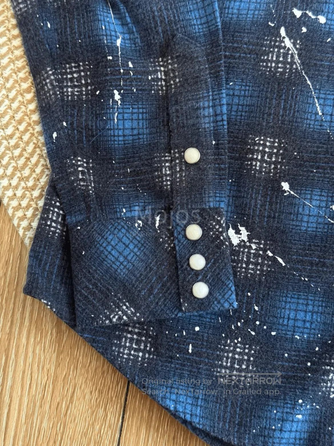 Number (N)ine Sz 3 Number Nine Fannel Splash Plaid Shirt. Size US L / EU 52-54 / 3 - 4 Thumbnail