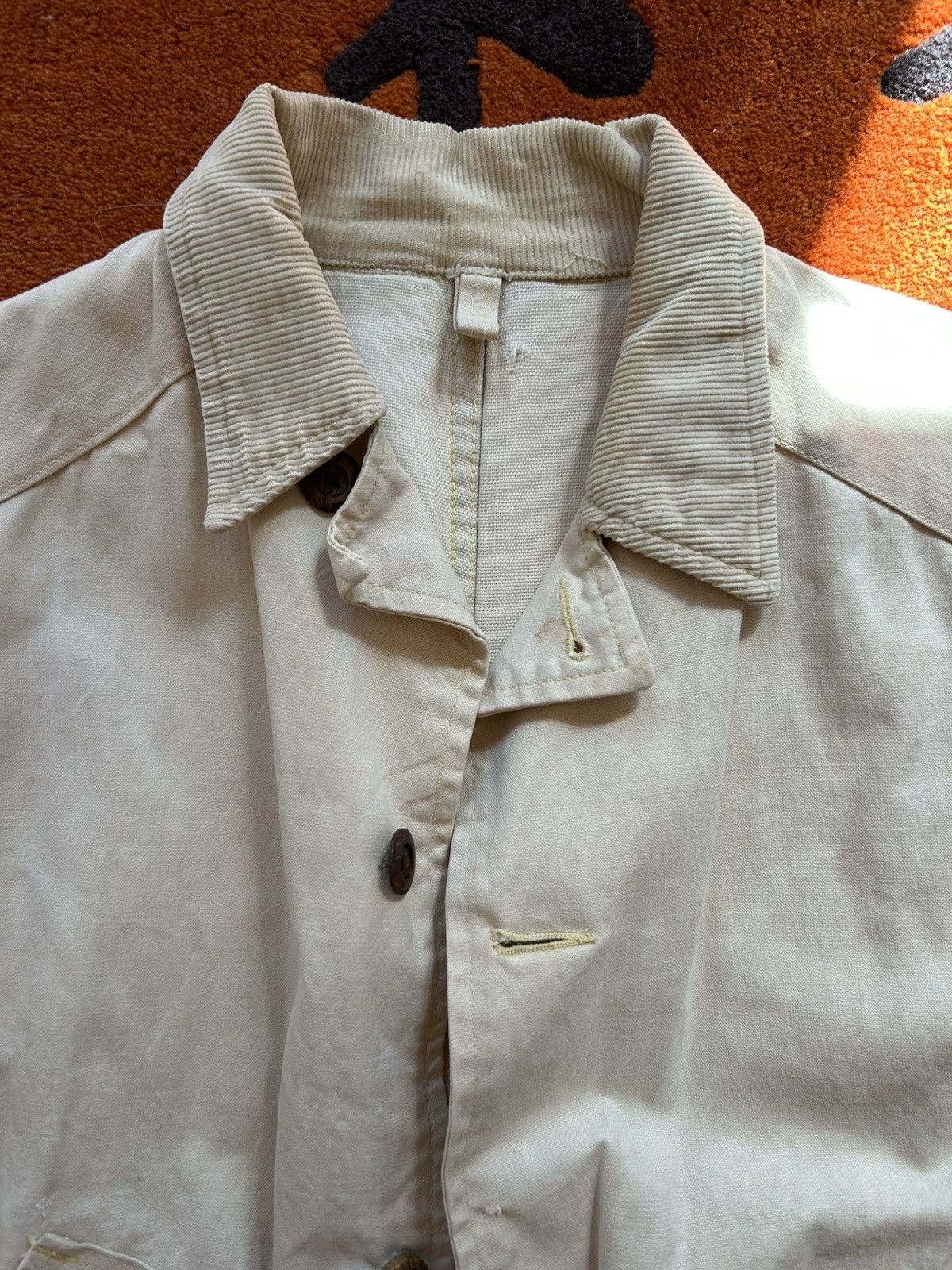 Other Vintage Japanese Workwear Chore Jacket Cream Size US M / EU 48-50 / 2 - 2 Thumbnail
