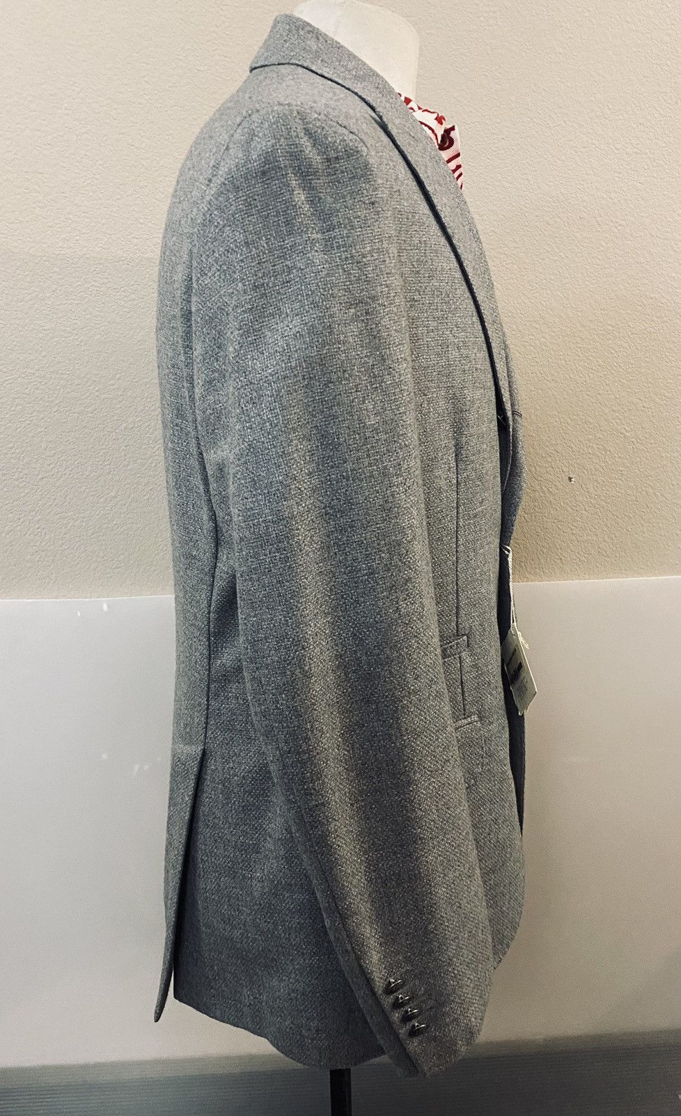 Brunello Cucinelli Brunello Cucinelli 🇮🇹 grey wool/cashmere logo blazer 52 NEW Size 42R - 10 Thumbnail