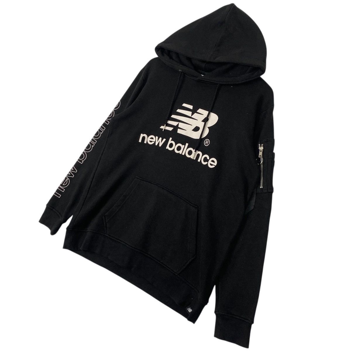 Other Vintage New Balance Hoodie Sweater Black Pullover Jumper M Size US M / EU 48-50 / 2 - 2 Thumbnail