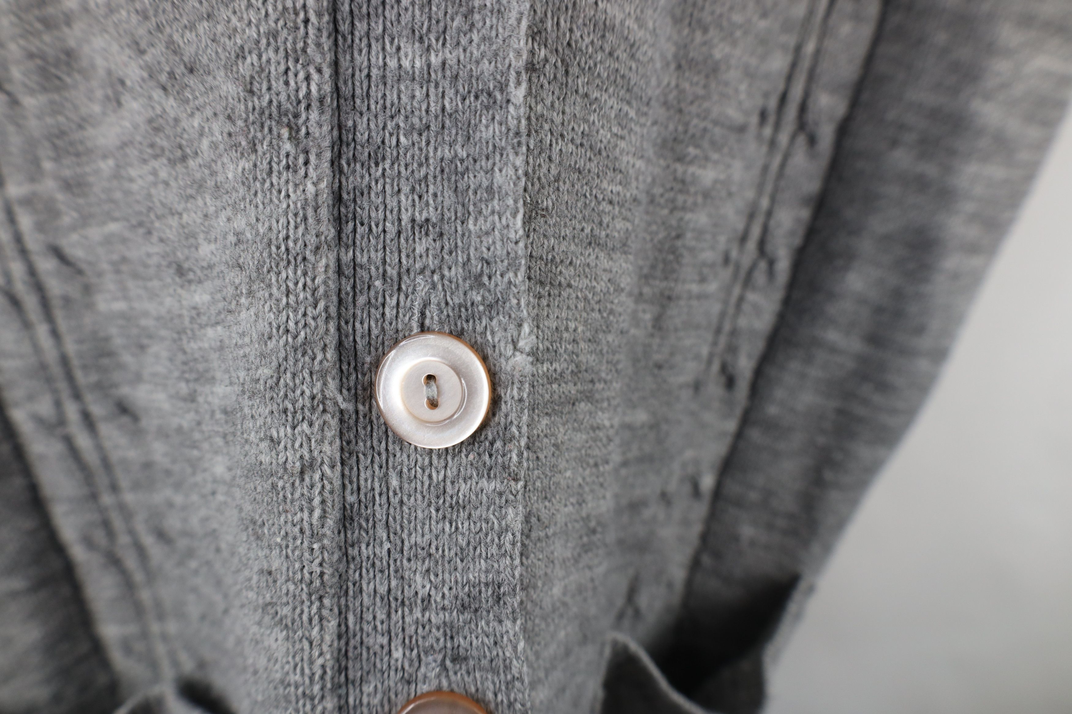 Vintage Vintage 70s Streetwear Chunky Cable Knit Sweater Vest Gray Size XL / US 12-14 / IT 48-50 - 4 Thumbnail