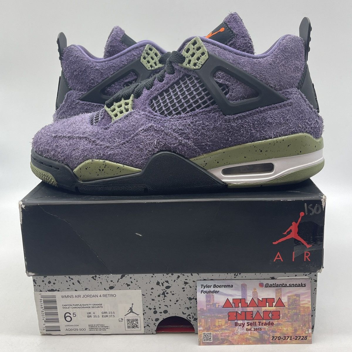 Air Jordan 4 canyon purple