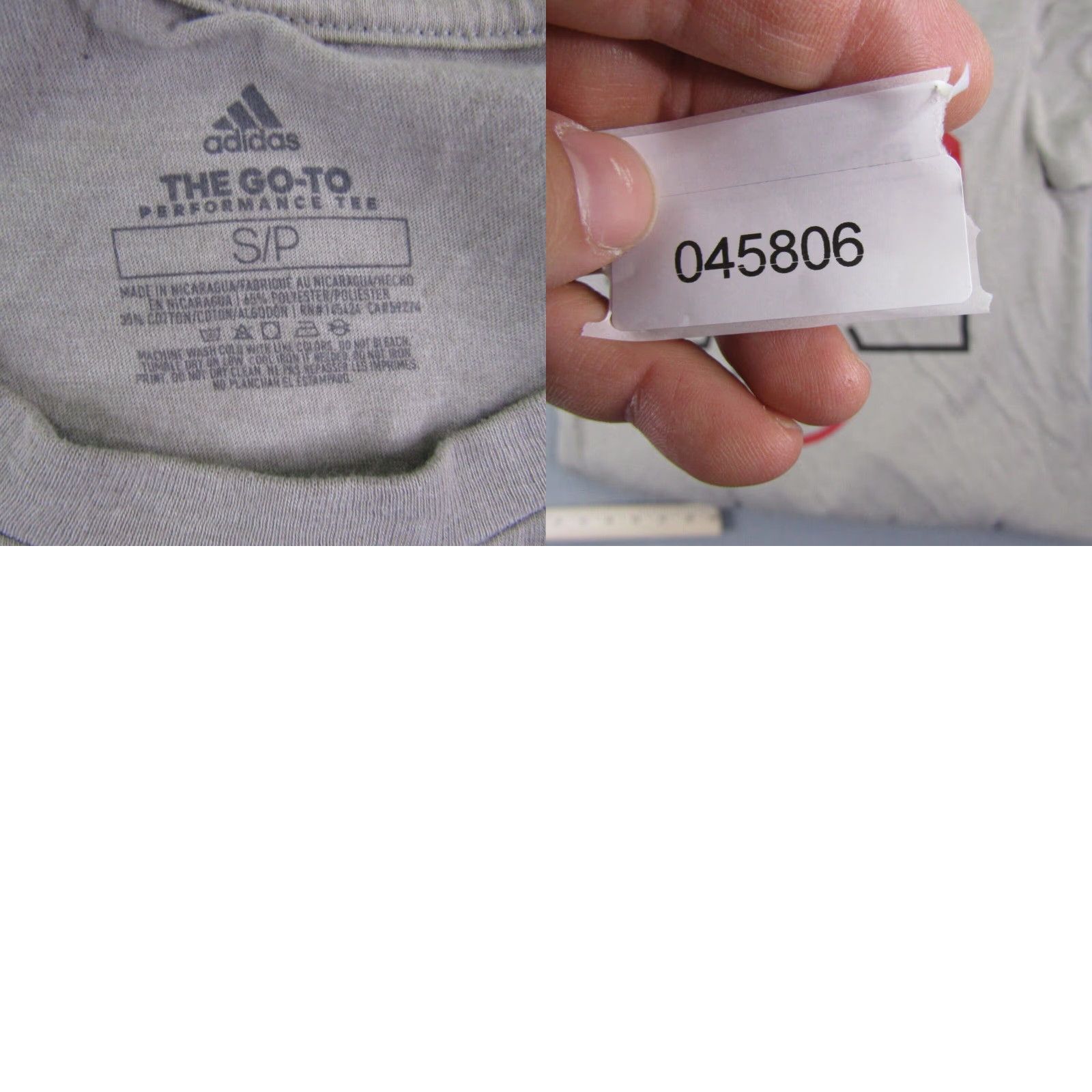 Adidas Adidas Shirt Mens Small Gray Red Ebo Basketball Athletic Climalite Workout Gym Size US S / EU 44-46 / 1 - 8 Thumbnail