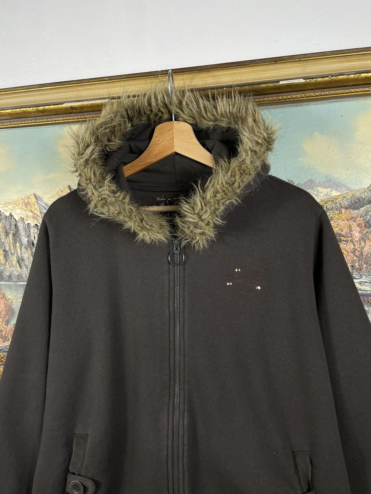 Le Grande Bleu (L.G.B.) × Vintage Retro 00s Fur Loose OversizeHoodie If six was nine style Size XL / US 12-14 / IT 48-50 - 4 Thumbnail