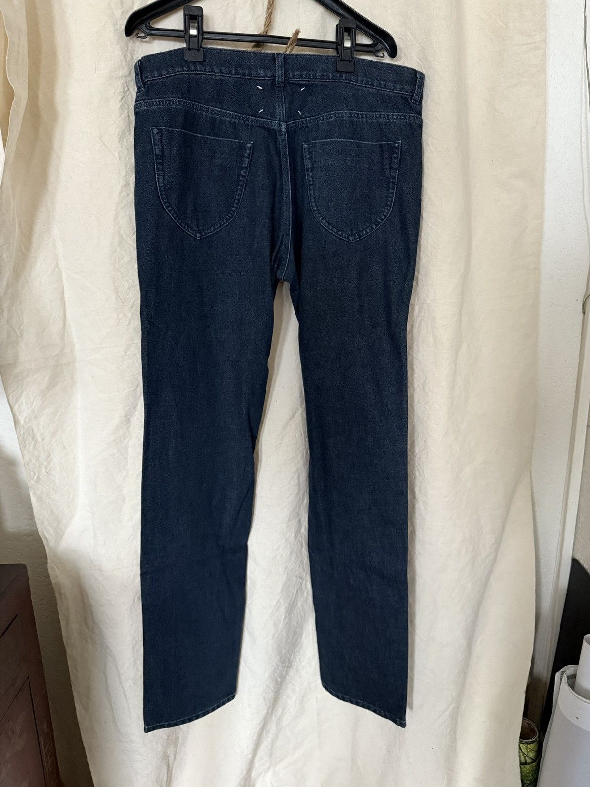 Maison Margiela Maison Margiela Suede and Denim straight jeans Size US 33 - 2 Thumbnail