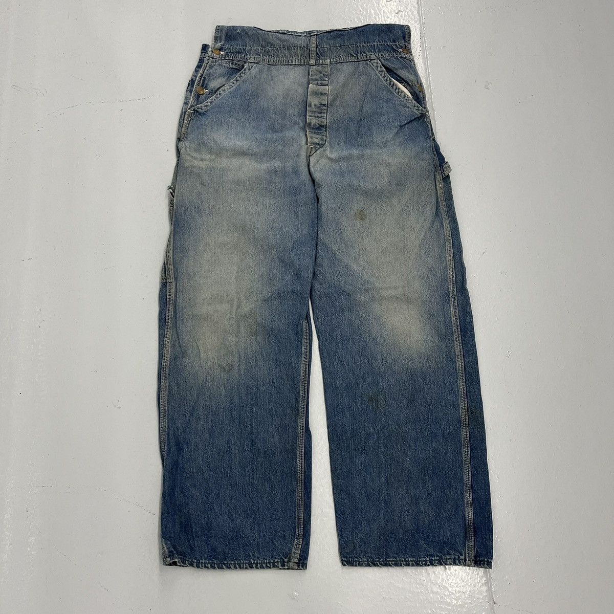 Lee Vintage 50s Lee Union Made Jelt Sanforized Overalls 34x30 Size US 34 / EU 50 - 3 Thumbnail