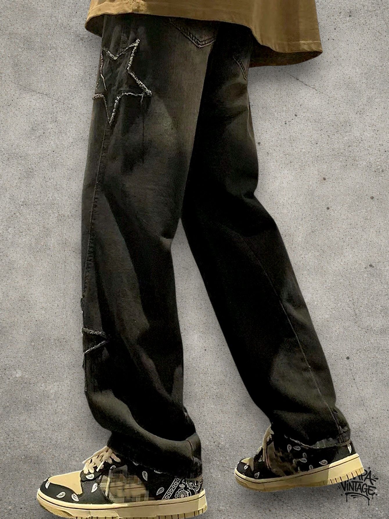Vintage Dark gray straight jeans Size US 32 / EU 48 - 2 Thumbnail