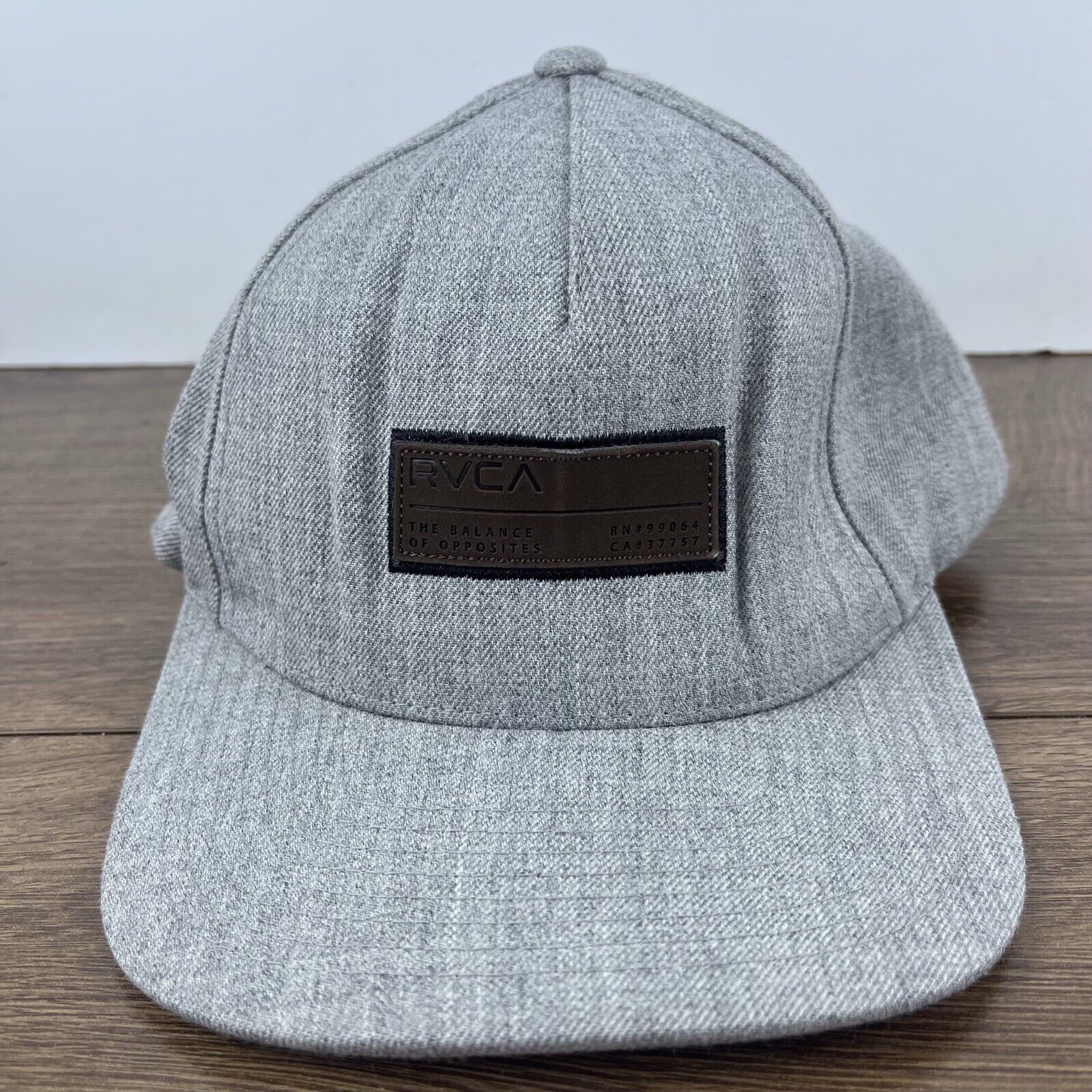 RVCA RVCA Hat RVCA Gray Snapback Hat Gray Hat Adjustable Gray Adu Size ONE SIZE - 4 Thumbnail